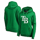 Women Tampa Bay Rays Fanatics Branded Kelly Green St. Patrick's Day White Logo Pullover Hoodie,baseball caps,new era cap wholesale,wholesale hats